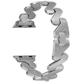 Resim Pilanix iOS Uyumlu Watch 38 MM İçin Burgu Desenli Metal KRD-80 Kordon 