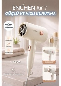 Resim Air 7 1800 Watt Negatif İyonik Teknoloji 3 Sıcaklık Modlu Saç Kurutma Makinesi 