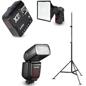 Resim Godox Tt685ıı-c Canon Flaş Full Set (tepe Flaş + Tetikleyici + Tripod + Softbox) 