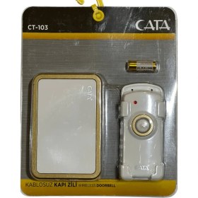 Resim Cata CT-103 Kablosuz Kapı Zili (Sarı Kenarlı) 