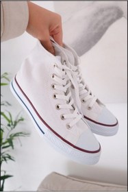Resim Touz Moda Beyaz Boğazlı Ayakkabı 