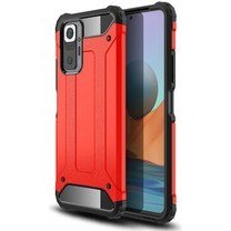 Resim Good Case Xiaomi Redmi Note 10 Pro Kılıf Crash Silikon Kırmızı 