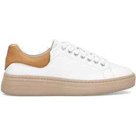 Resim Elit Kiona Kadın Hakiki Deri Casual Ayakkabı Beyaz Beyaz 