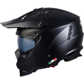 Resim SWAY SEUL Matt Black Modüler Kask 