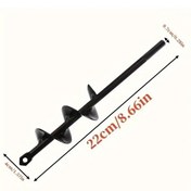 Resim Awesomestore 3/8" Altıgen Bahçe Bitki Burgusu 1.57x8.66 İnç Sert Çelek Ekim Matkap Ucu 