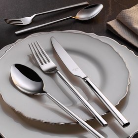 Resim Aryıldız De Luxe S 89 Parça 12 Kişilik Çatal Kaşık Bıçak Takımı 