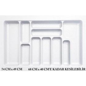 Resim Starax Çekmece İçi Kaşıklık Beyaz En 49 CM Derinlik 49 CM 