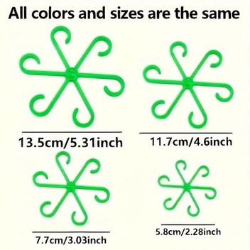 Gaojunshop01 Green Sağlam Metal Bambu Bitki Desteği Kaplumbağa Sırtı Tasarımı İç Mekan