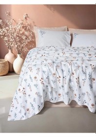 Resim Cotton Box Estiva Tek Kişilik Pike Takımı Brier Somon Somon 