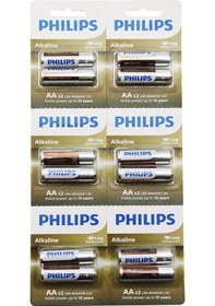 Resim Phılıps Alkaline Kalem - Aa - 1.5v Pil 12pcs 2li X 6 