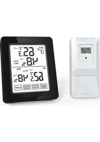 Resim Ulzyvf Sıcaklık Ölçer Nem İstasyonu Işıklı İç/dış Hava Hassas Dijital Beyaz & - Ht 