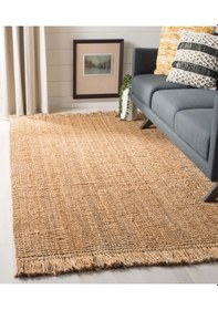 Resim Natura El Dokuma Jüt Bohem Tarz Otantik Salon Oturma Odası Koridor Yatak Odası Natural Halı 00022a Naturel 