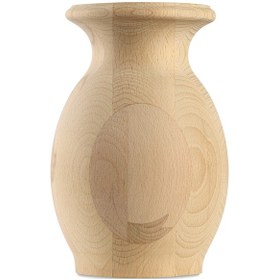 Resim Ahşap Kayın Vazo / Stbl1008 