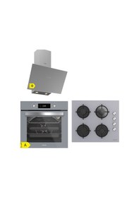 Resim Silverline BO6504S01 - CS5349S01 - 3481 Flam Gri Ankastre Set 