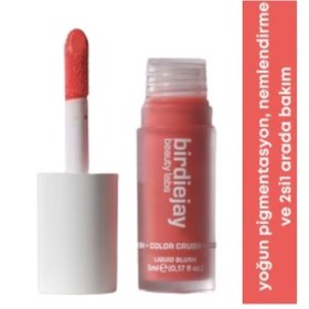 Resim Birdiejay Beauty Labs Color Crush Likit Allık- 102 Peach Sorbet 
