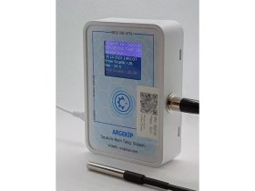 Resim Argekip Wifili Gıda Deposu Sıcaklık ve Nem Takip Cihazı 