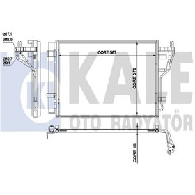 Resim KALE 342535 Klima Radyatoru (KİA: CERATO 1.6 09-14 605×390×15 976061M000 (WH739777) 