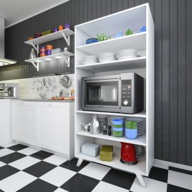 Resim Gökberk GB-2003 Mikrodalga Fırın Bölmeli Çok Amaçlı Dolap %100 Mdf 