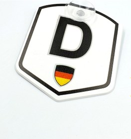 Resim Etiketçilere Özel Almanya (D) Harfi Cam Süsü Pleksi Vantuzlu Arma (552064439) 