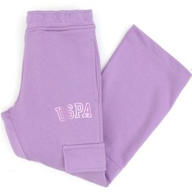 Resim U.S. Polo Assn. Kız Çocuk Lila Cep Detaylı Parlak Baskılı Eşofman Altı 50316892-VR034 