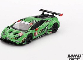 Resim Mini GT 1/64 Lamborghini Huracán GT3 EVO2 Iron Lynx IMSA 2023 Daytona 24 Hrs. - Blister Paket MGT00813-BL 