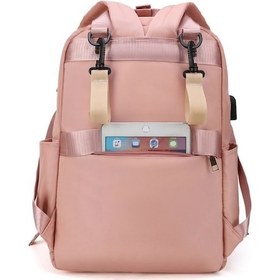 Resim Ulzyvf Fonksiyonlu Çok Çantası Bej Bebek Bakım Anne Aw Bej 