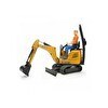 Resim Bruder JCB Küçük Kepçe 8010 CTS ve İnşaat İşçisi B World BR62002 