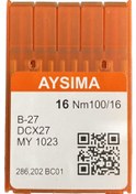 Resim Aysıma Sanayi Tip Overlok Makinası İğnesi Dcx27 Nm100/16 