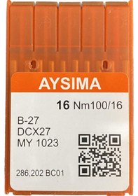 Resim Aysıma Sanayi Tip Overlok Makinası İğnesi Dcx27 Nm100/16 