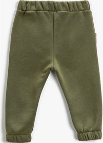 Resim Koton Basic Jogger Eşofman Altı Cepli Beli Bağlamalı Haki 3wmb40133tk 3WMB40133TK876 Haki 