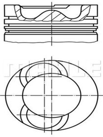 Resim Mahle 0281902 Piston Segman Komple-050 (VW CRAFTER 06-16) Bjk 076107065b (WE396648) 