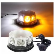 Resim Cloudstore Yüksek Yoğunluklu Cob Led Manyetik Sinyal Işığı Kehribar Beyaz 12-24v Dc 800-1000 Lümen 