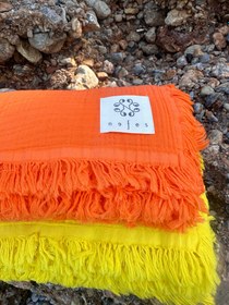 Resim Muslin Peştemal Turuncu - Turuncu / STD 