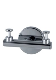 Resim Çelik Banyo Paslanmaz Pirinç Flora Montajlı İkili Askılık Gri 