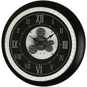 Resim Vitale Varak Çarklı Duvar Saati Siyah Beyaz 55 Cm Ak.wlt0998 