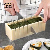 Resim LDQ 3 adet/set Sushi Yapım Araçları Başlangıç İçin - DIY Sushi Kalıp Seti, Bento Kutusu Aksesuarları, Japon Ev Mutfak Araçları | Kaymaz, Kolay Temizlenebilir, Tekrar Kullanılabilir (Kalp, Yuvarlak, Kare Sushi Kalıpları), Bakeware 