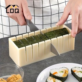 Resim LDQ 3 adet/set Sushi Yapım Araçları Başlangıç İçin - DIY Sushi Kalıp Seti, Bento Kutusu Aksesuarları, Japon Ev Mutfak Araçları | Kaymaz, Kolay Temizlenebilir, Tekrar Kullanılabilir (Kalp, Yuvarlak, Kare Sushi Kalıpları), Bakeware 