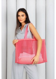 Resim Mademoss Şık Plaj ve Alışveriş Çantası Pembe 