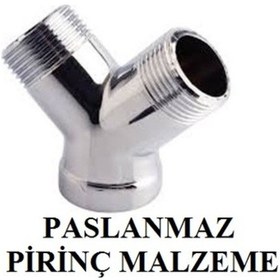 Resim Çamaşır ve Bulaşık Musluk Çatalı-3/4- Tek Girişi Çift Giriş Yapma 