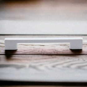 Resim Nzb Mobilya Mutfak Dolabı Çekmece Dolap Kulpları Kapak Kulpu Kulbu Beyaz 160 mm Plastik Kulp 