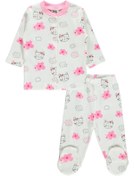 Resim Civil Baby Kız Bebek Pijama Takımı 1-6 Ay Pembe 