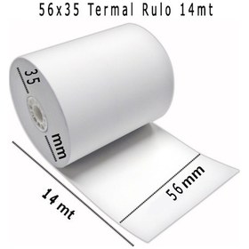 Resim Termal Rulo Yazar Kasa Pos Rulosu 56X14 10'lu Paket N11.327 