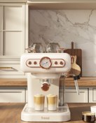 Resim Fressi Espresso Latte Cappuccino Kahve Makinesi Süt Köpürtücülü 20bar Basınçlı 1,2lt Em-01 Ristretto 