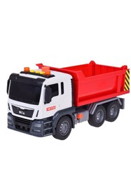 Resim Tıfıl Toys 1:12 Sürtmeli Sesli Işıklı Kırmızı Damperli Oyuncak Kamyon 