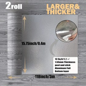 Resim 2 Rulo, 118 inç x 15,75 inç, Kalınlaştırılmış 3D Tekstürlü, Vintage Ahşap Çekirdekli Zemin, Kendinden Yapışkanlı Vinil Taban Plakası, Çıkarılabilir ve Değiştirilebilir, Çıkar ve Yapış, Su Geçirmez, Aşınmaya Dayanıklı, Temizlenmesi Kolay, İç Mekan İçin Uygun, Kendin Yap Zemin Kaplama, Sanat Ev Dekorasyonu Yenileme Zemin 