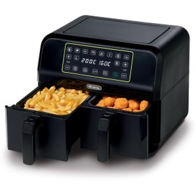 Resim easytekno Arıete Airy Fryer Dual 8 Litre Çift Hazneli Xxl Airfryer 1700w Sıcak Hava Fritözü 