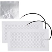 Resim Mufunye Araç Koltuğu Isıtıcı - 12v Karbon Fiber Evrensel Isıtma Pedleri 2'li Set Araba Koltuk Minderi & Otomobil Isıtma Matı 