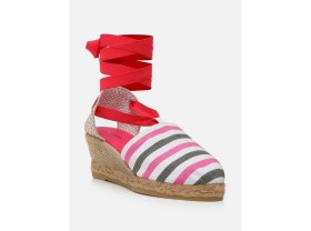 Resim Su Espadril Melody Pembe Kadın Dolgu Topuklu Espadril 