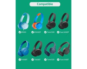 Resim Jbl ile Uyumlu Kulaklık Pedi Süngeri Tune T500BT 510BT 520BT T560BT T600 T450 460 JR300 310 T250 