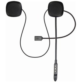 Resim Dinosaurs Bt 5.0 Motosiklet Kask Kulaklığı - Siyah 